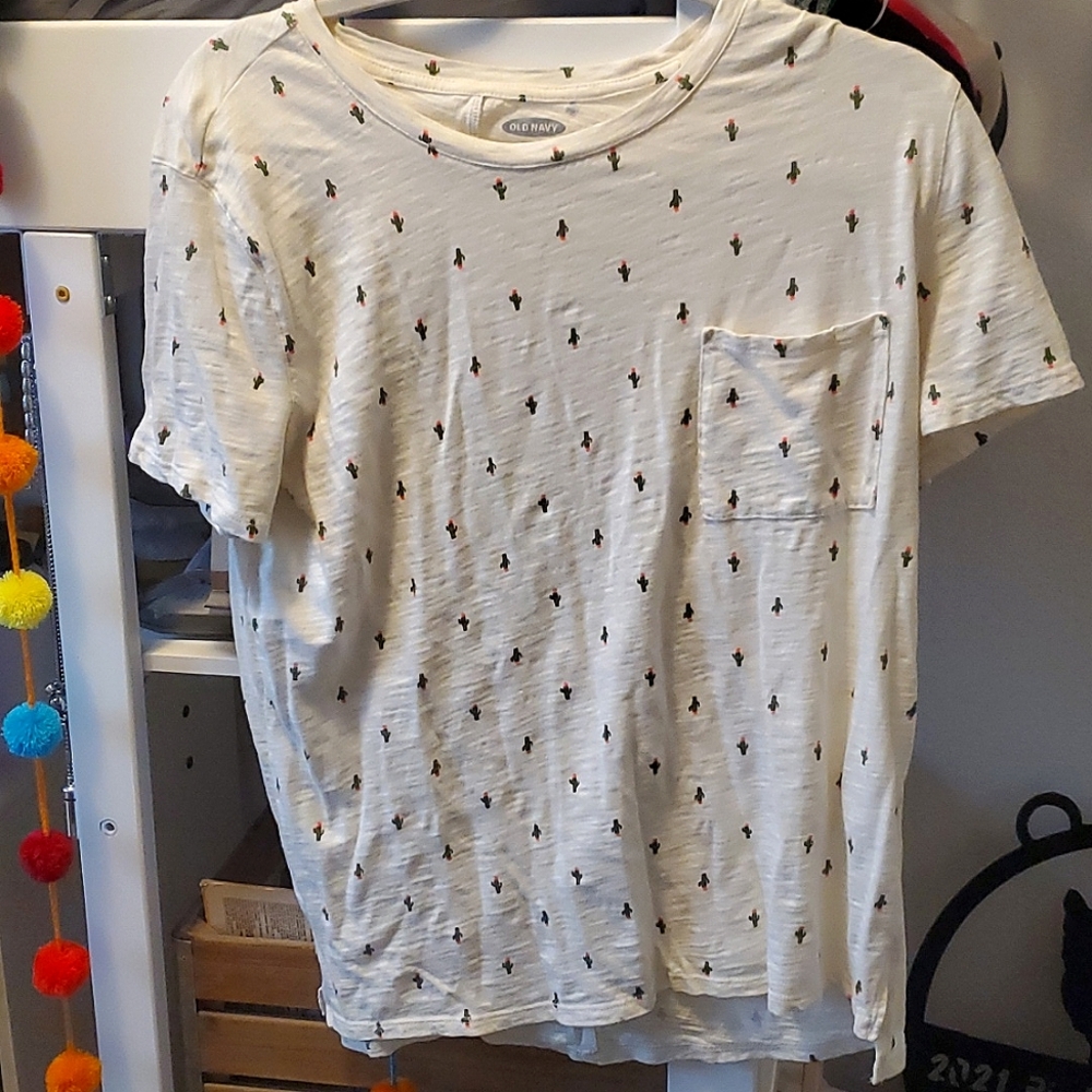 US Small Cactus Boyfriend Tee